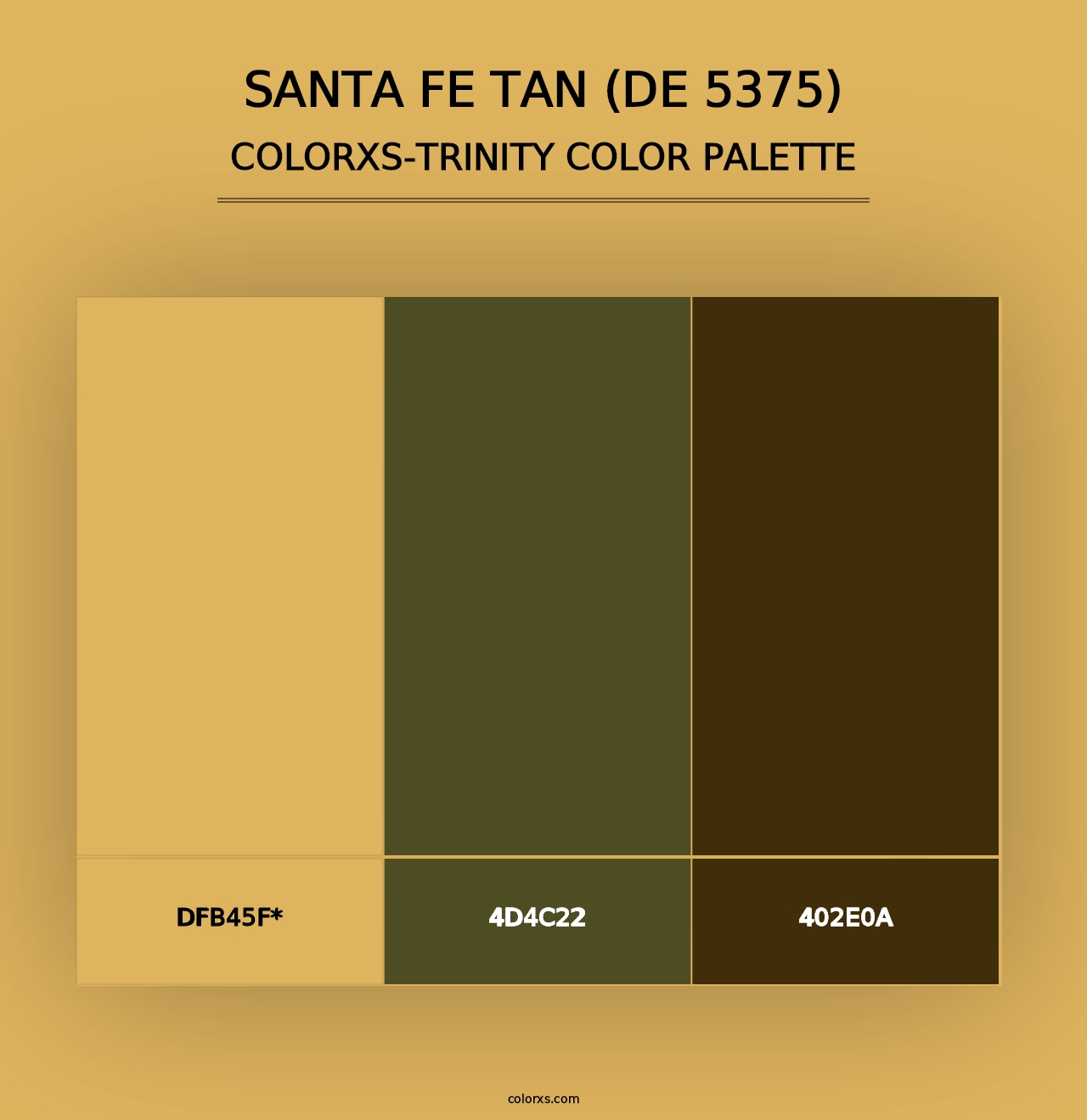 Santa Fe Tan (DE 5375) - Colorxs Trinity Palette