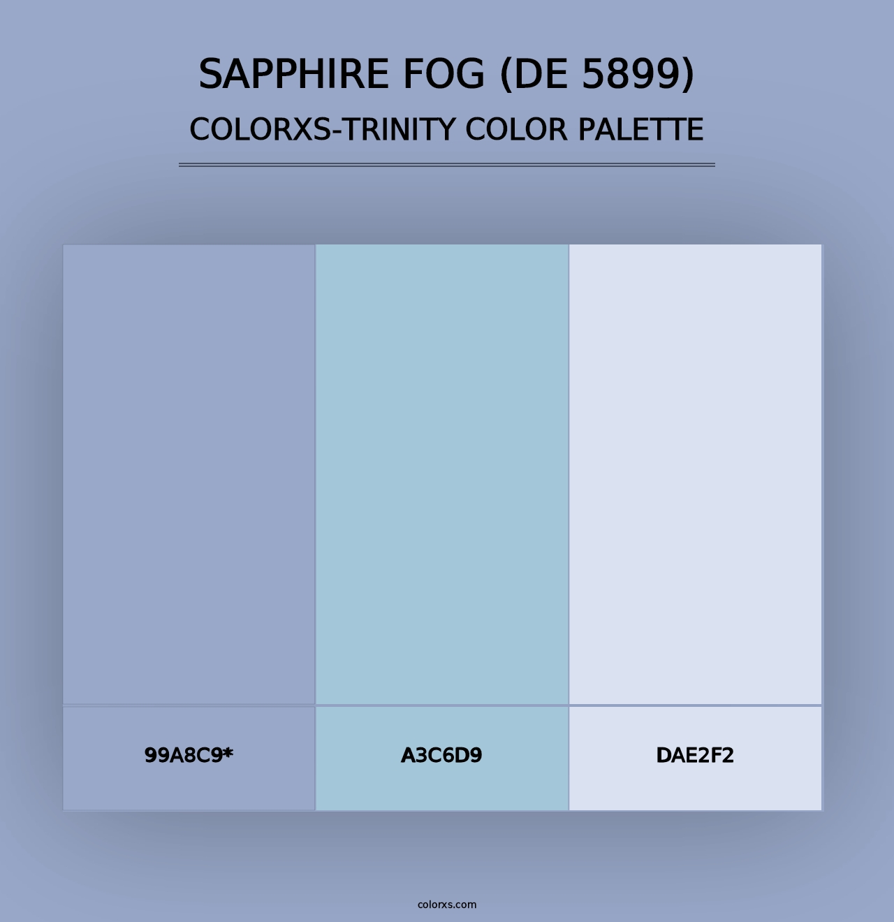 Sapphire Fog (DE 5899) - Colorxs Trinity Palette