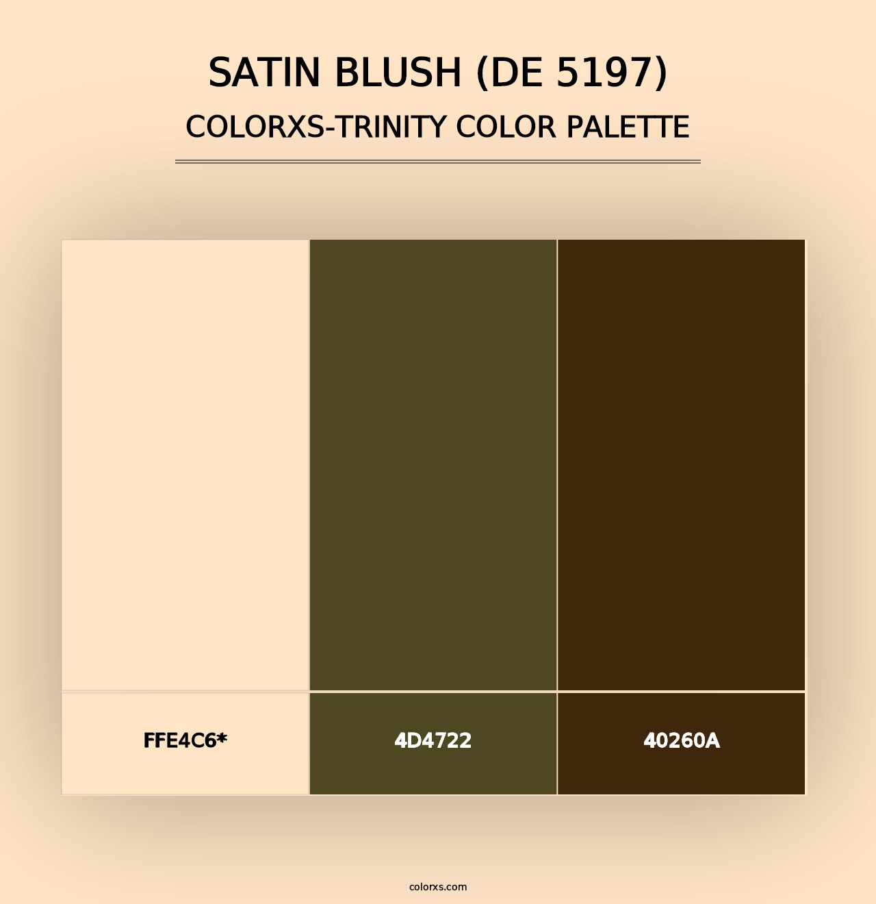 Satin Blush (DE 5197) - Colorxs Trinity Palette