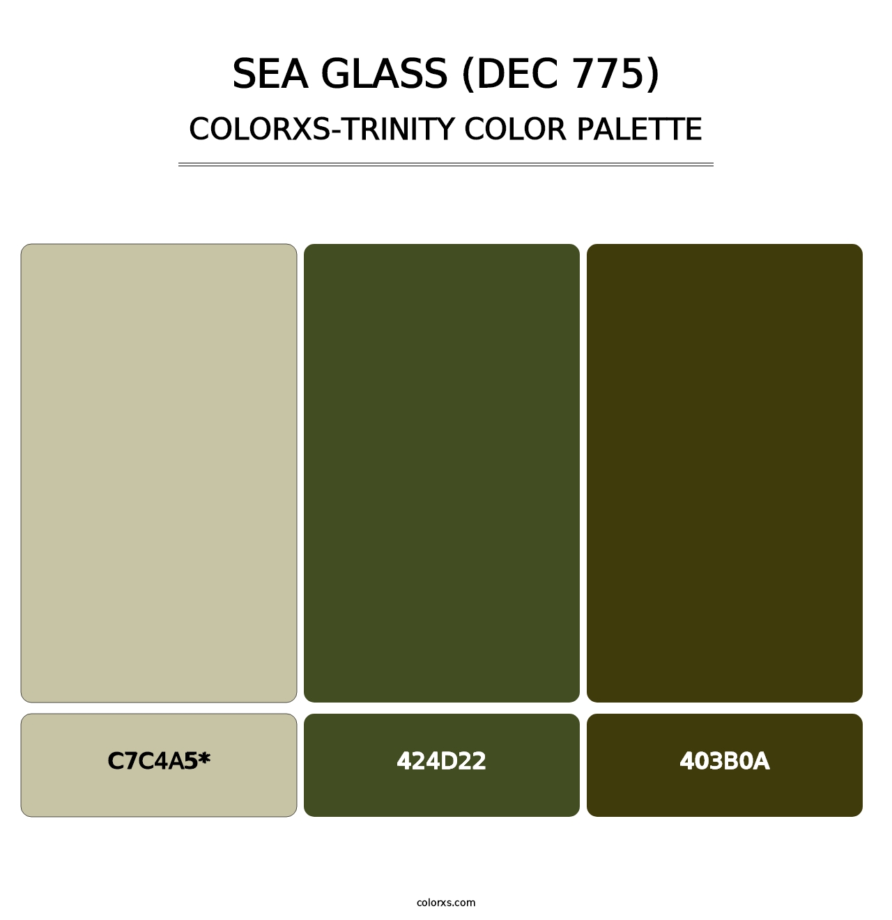 Sea Glass (DEC 775) - Colorxs Trinity Palette