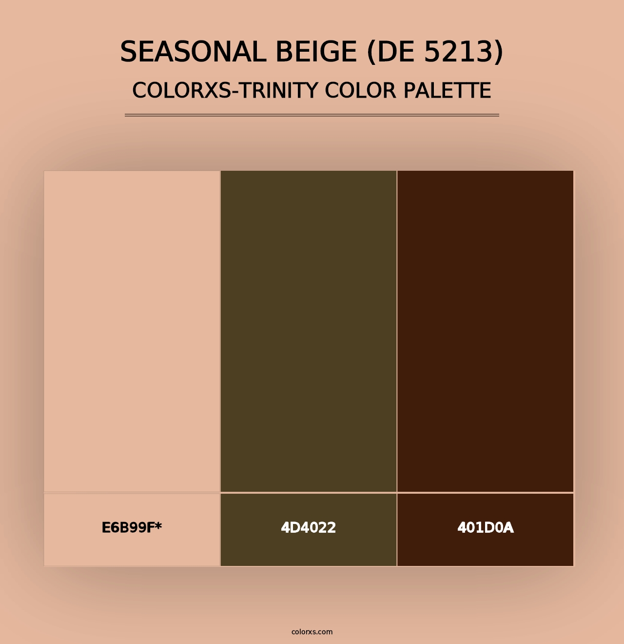 Seasonal Beige (DE 5213) - Colorxs Trinity Palette