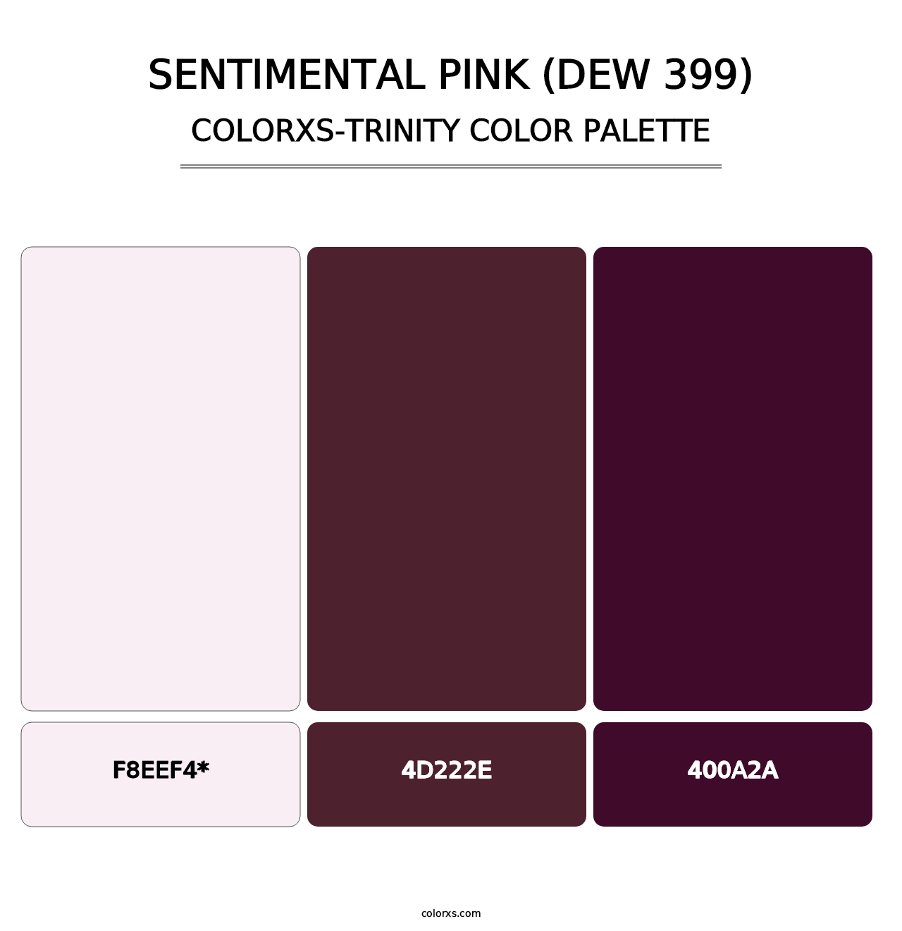 Sentimental Pink (DEW 399) - Colorxs Trinity Palette