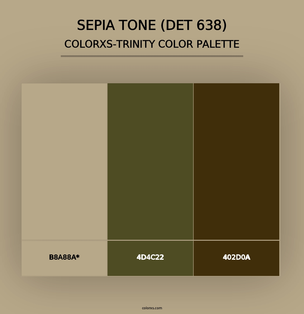 Sepia Tone (DET 638) - Colorxs Trinity Palette