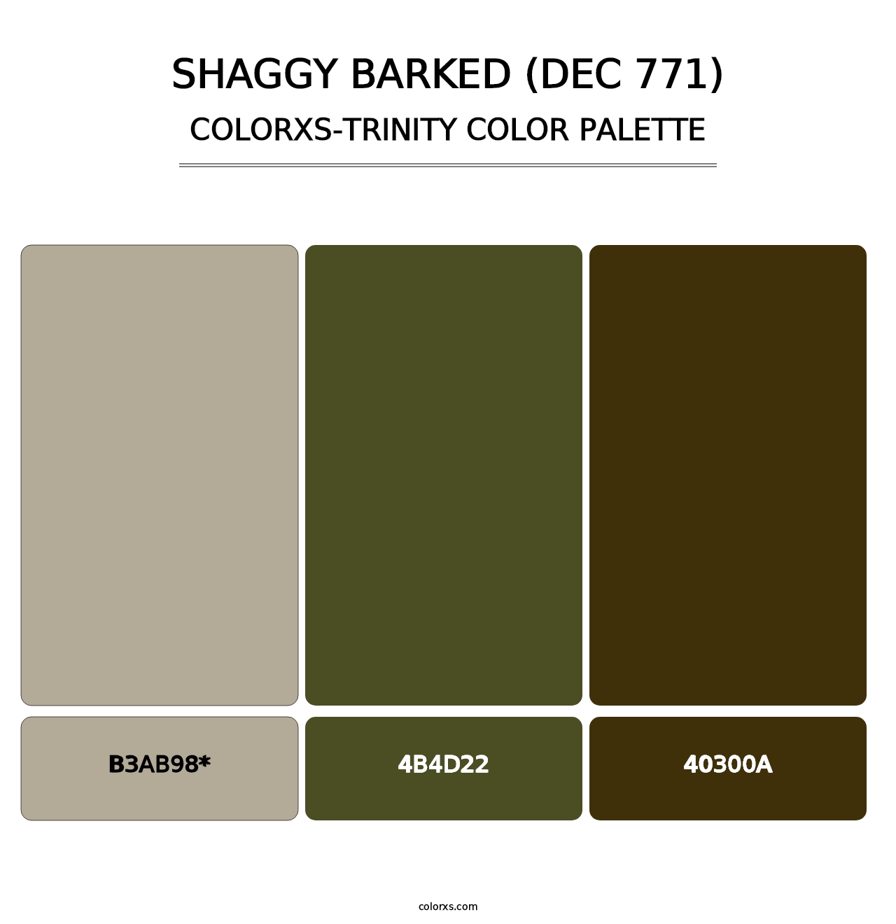 Shaggy Barked (DEC 771) - Colorxs Trinity Palette