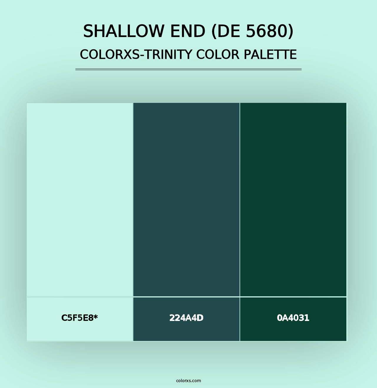 Shallow End (DE 5680) - Colorxs Trinity Palette