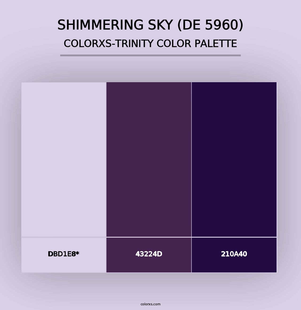 Shimmering Sky (DE 5960) - Colorxs Trinity Palette