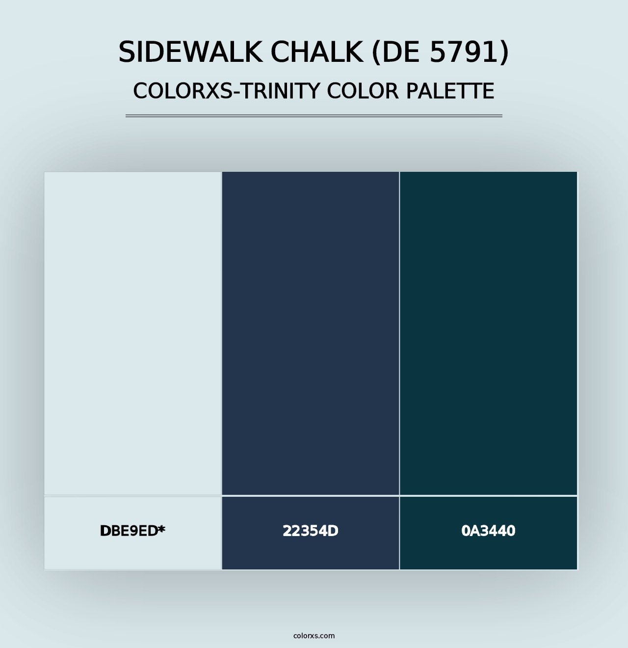 Sidewalk Chalk (DE 5791) - Colorxs Trinity Palette