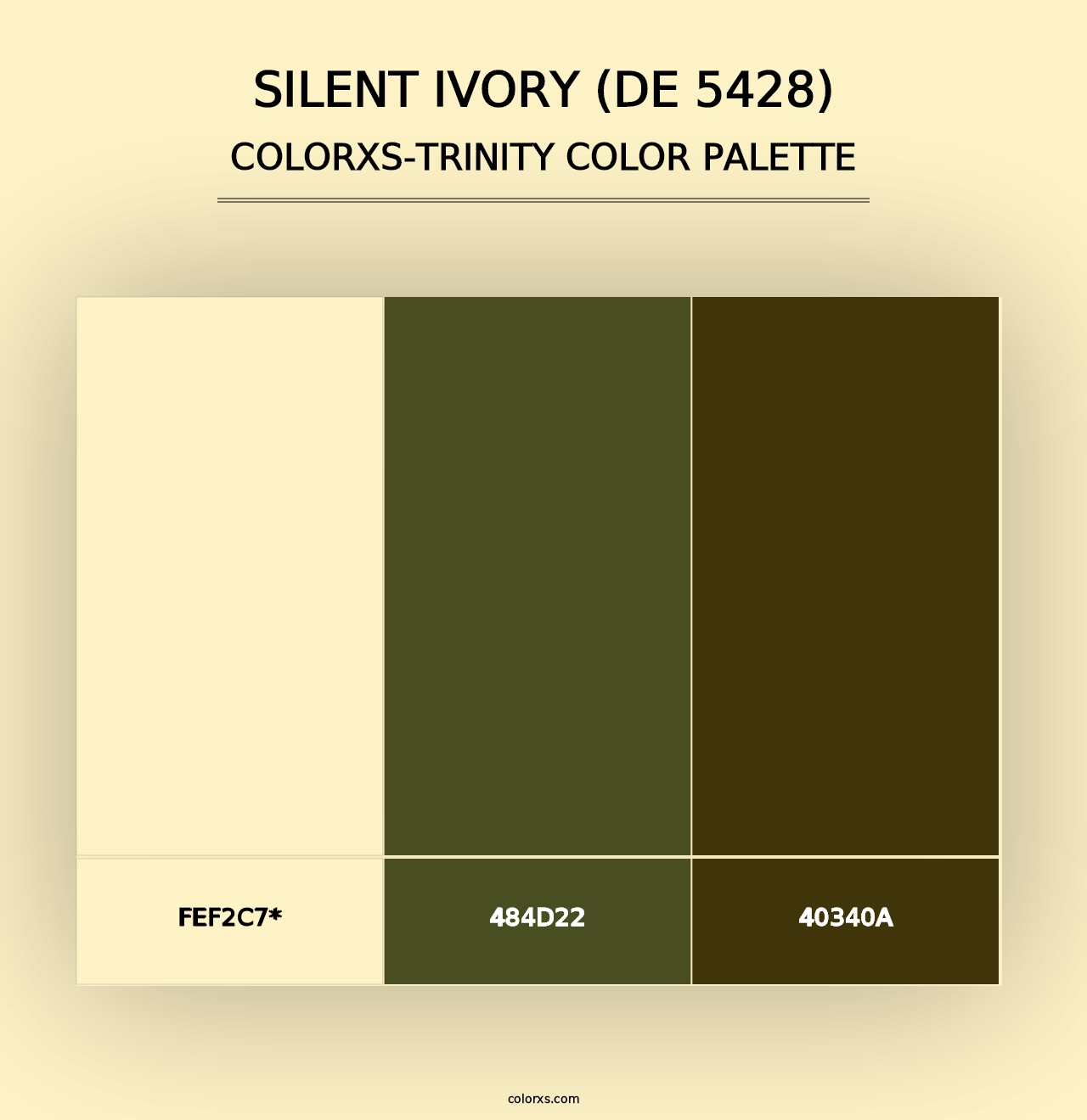 Silent Ivory (DE 5428) - Colorxs Trinity Palette