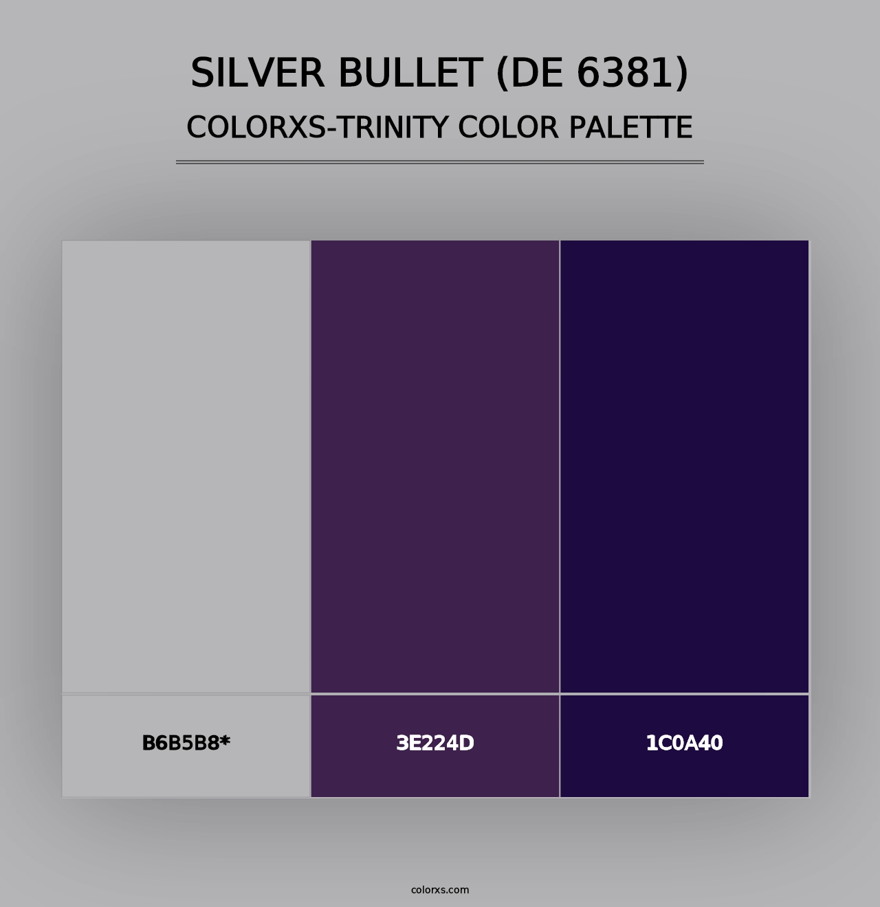 Silver Bullet (DE 6381) - Colorxs Trinity Palette