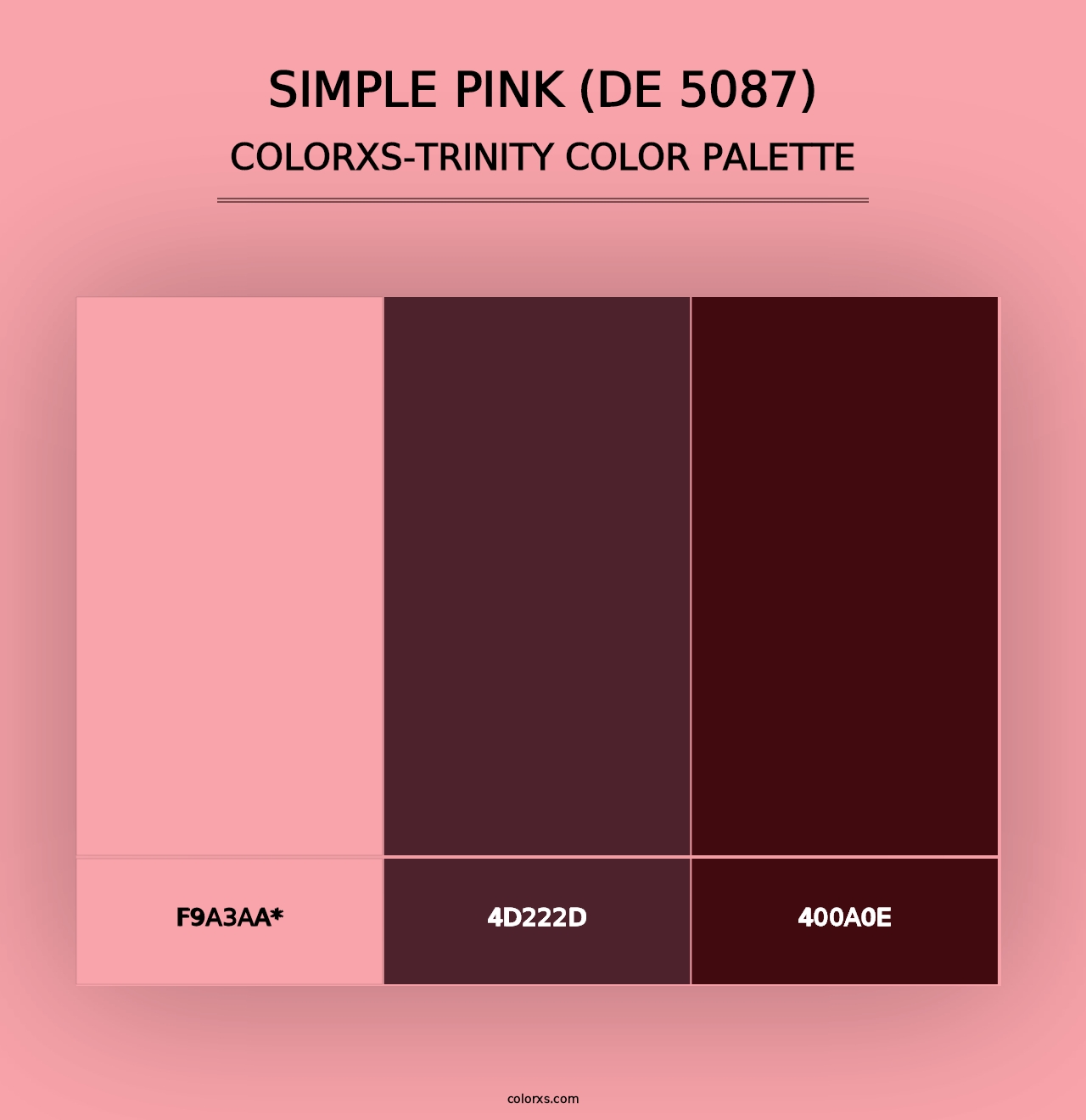 Simple Pink (DE 5087) - Colorxs Trinity Palette