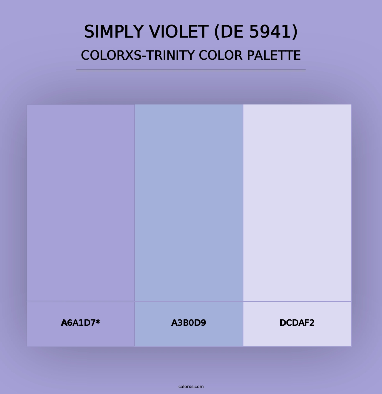 Simply Violet (DE 5941) - Colorxs Trinity Palette