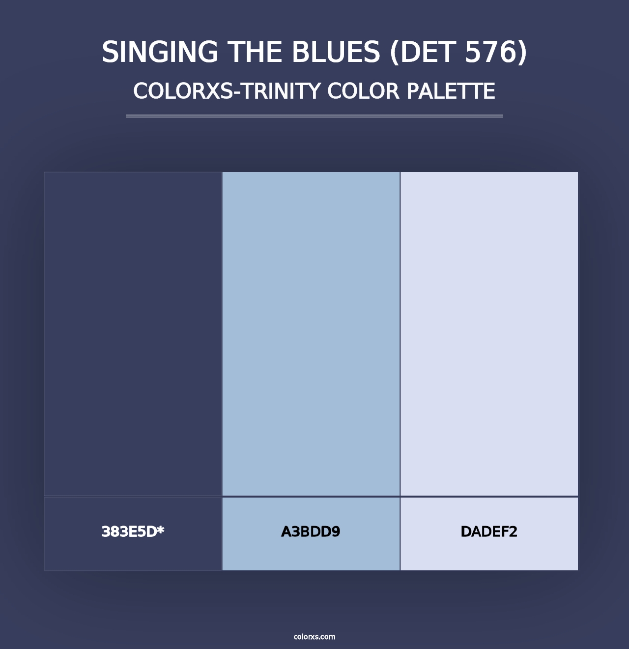 Singing the Blues (DET 576) - Colorxs Trinity Palette