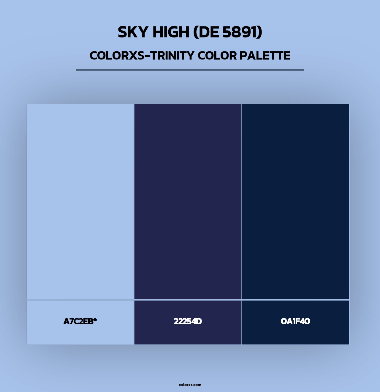 Sky High (DE 5891) - Colorxs Trinity Palette