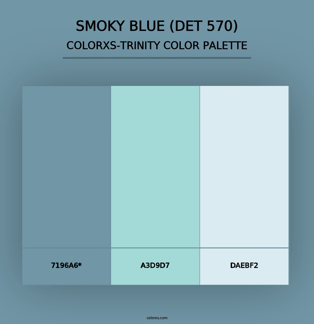 Smoky Blue (DET 570) - Colorxs Trinity Palette