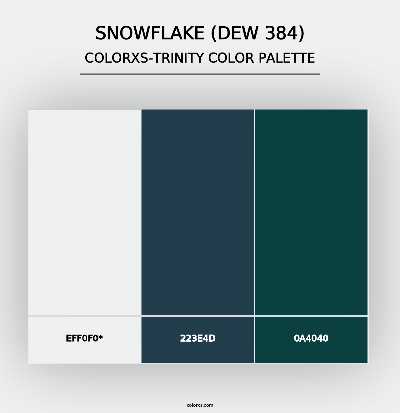 Snowflake (DEW 384) - Colorxs Trinity Palette