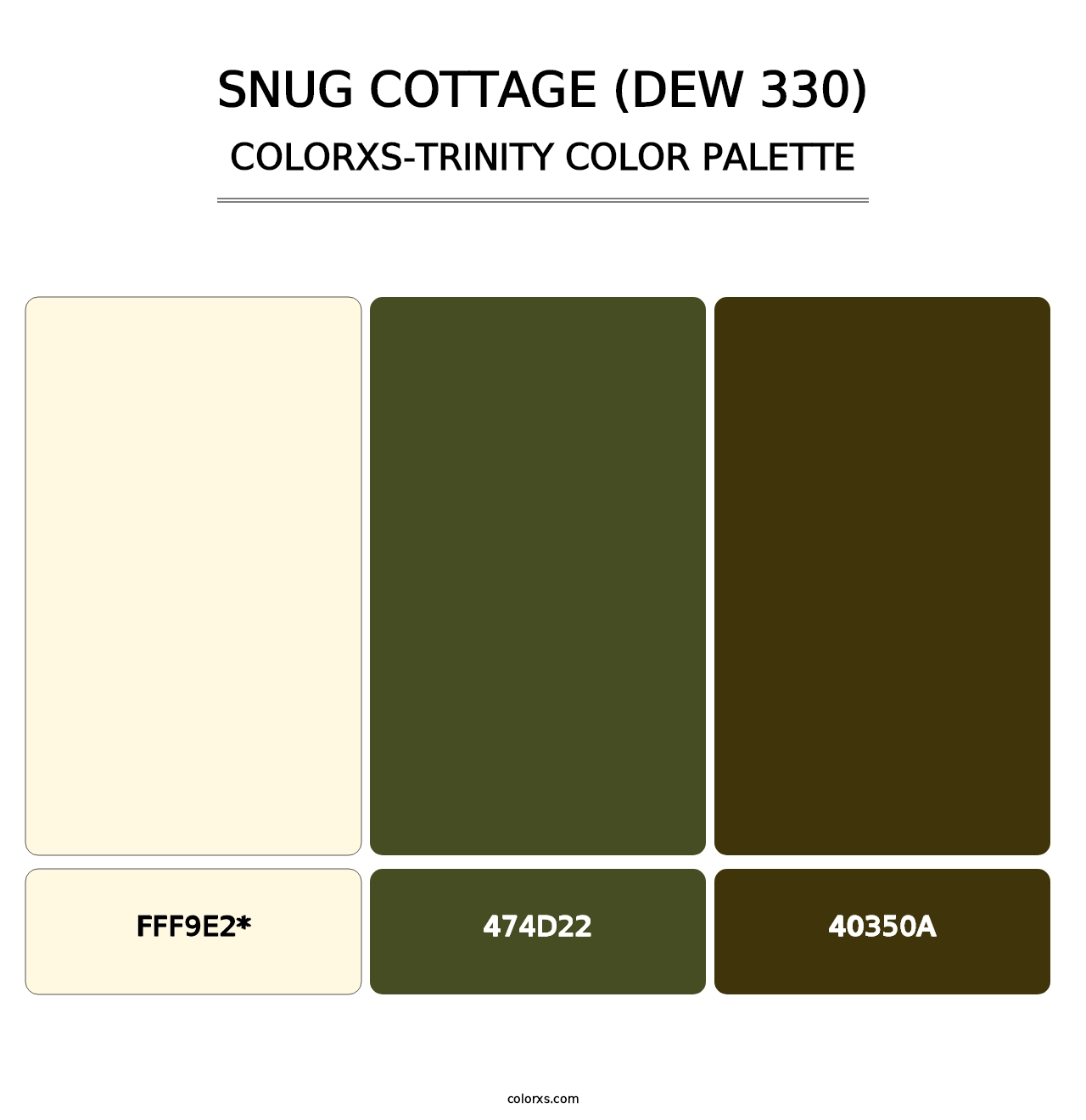 Snug Cottage (DEW 330) - Colorxs Trinity Palette