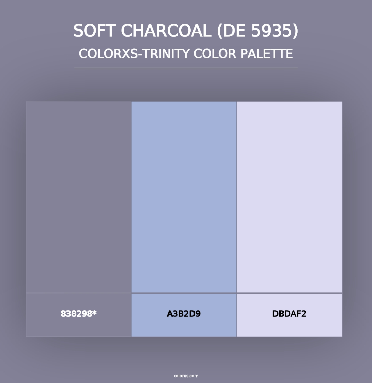 Soft Charcoal (DE 5935) - Colorxs Trinity Palette