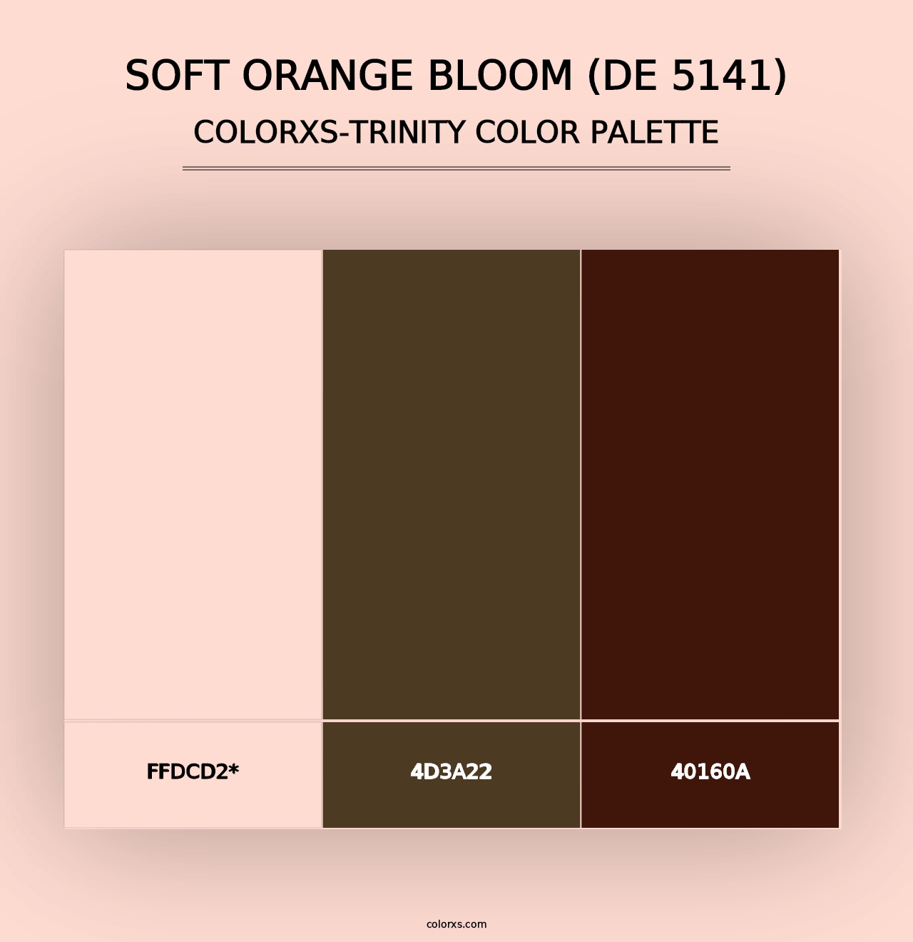 Soft Orange Bloom (DE 5141) - Colorxs Trinity Palette