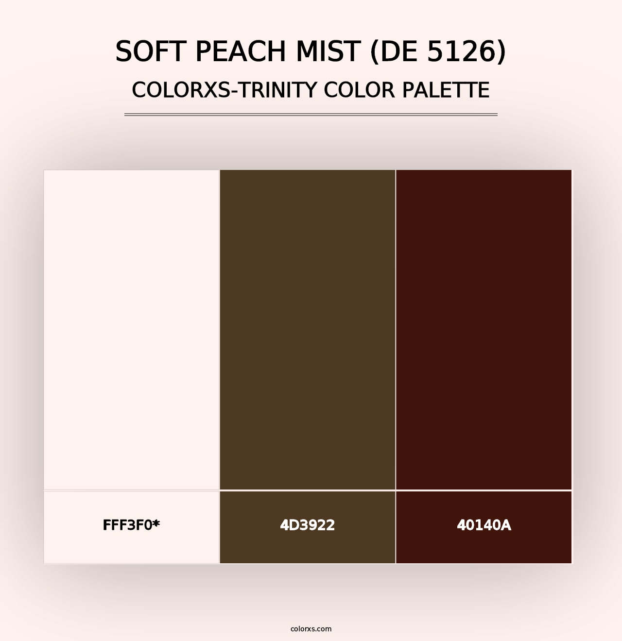 Soft Peach Mist (DE 5126) - Colorxs Trinity Palette