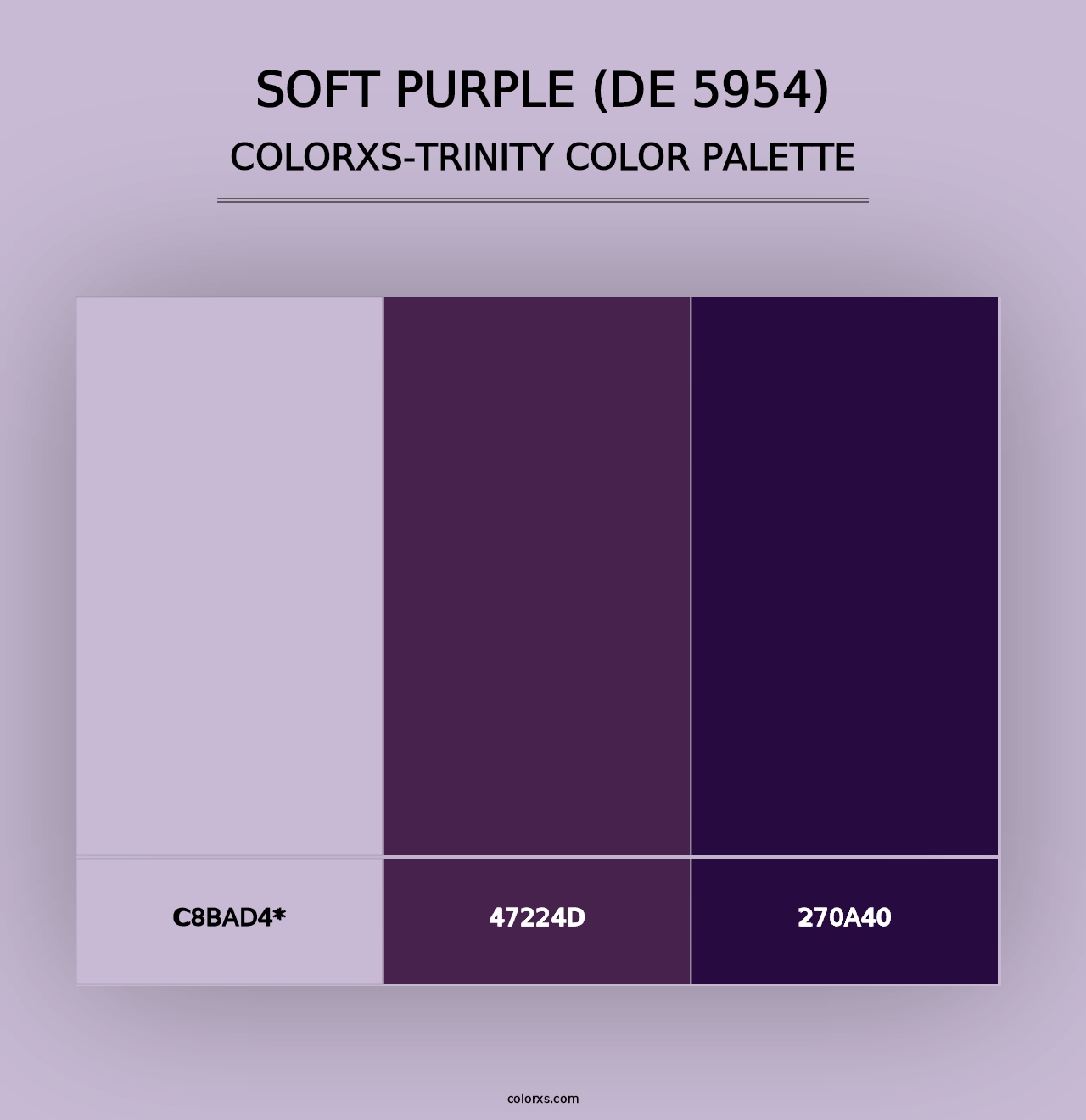 Soft Purple (DE 5954) - Colorxs Trinity Palette