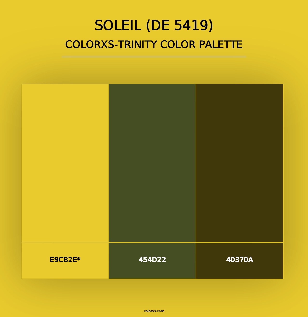 Soleil (DE 5419) - Colorxs Trinity Palette