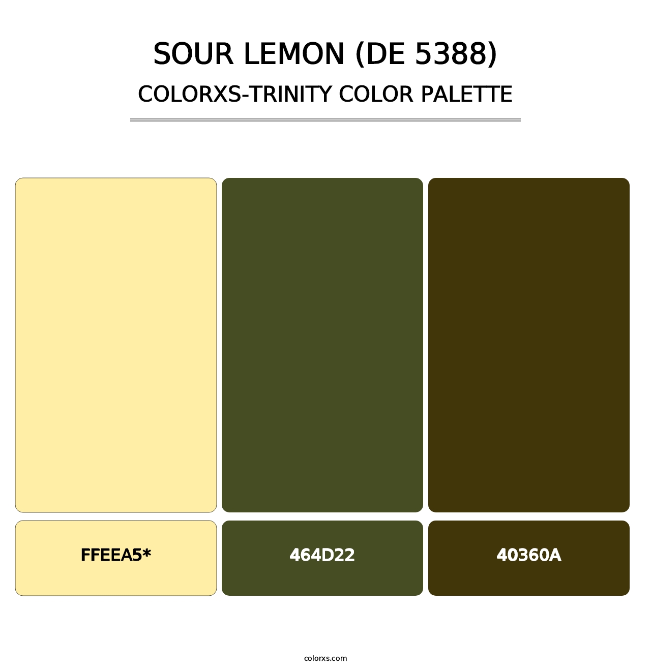 Sour Lemon (DE 5388) - Colorxs Trinity Palette