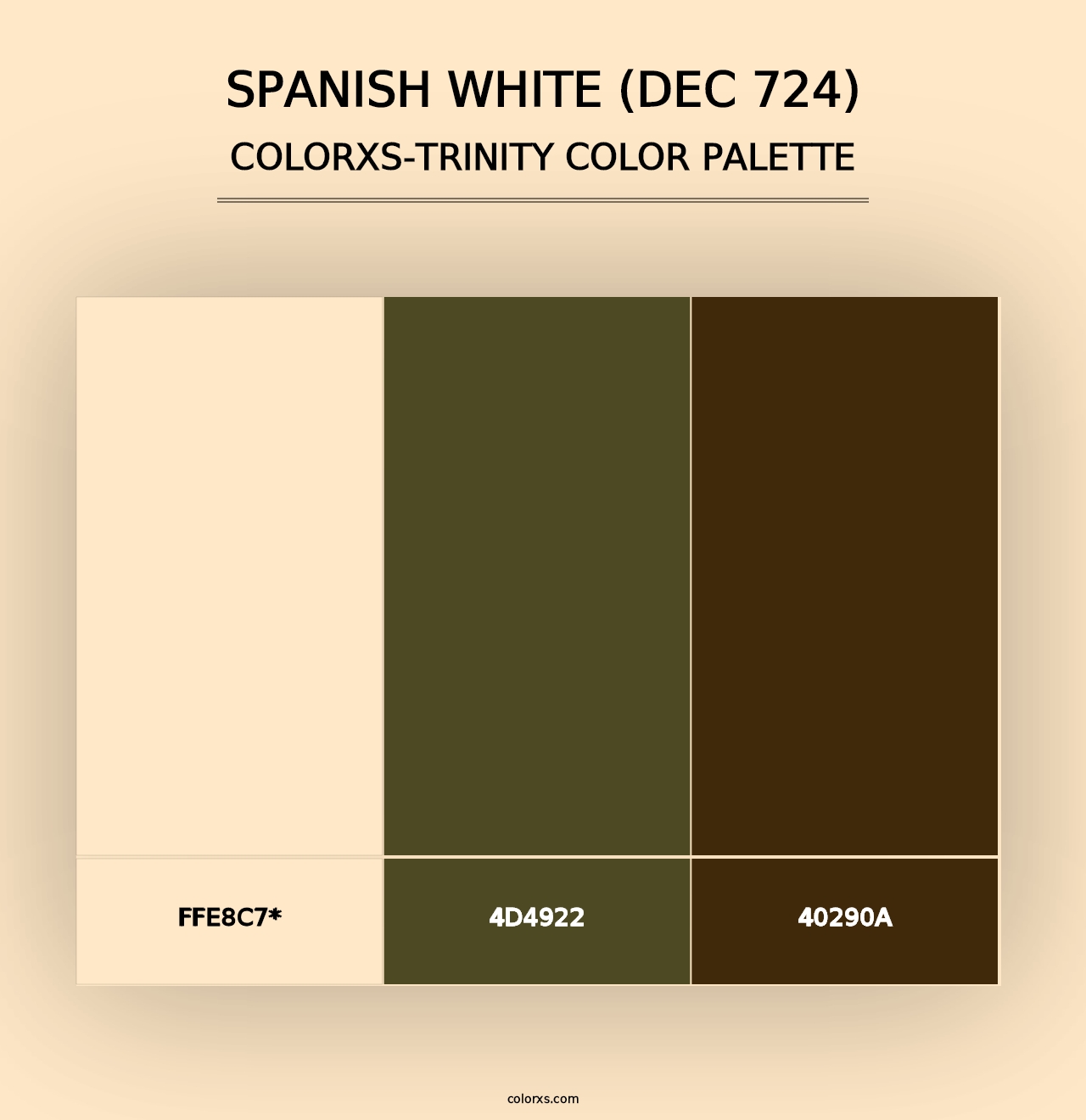 Spanish White (DEC 724) - Colorxs Trinity Palette