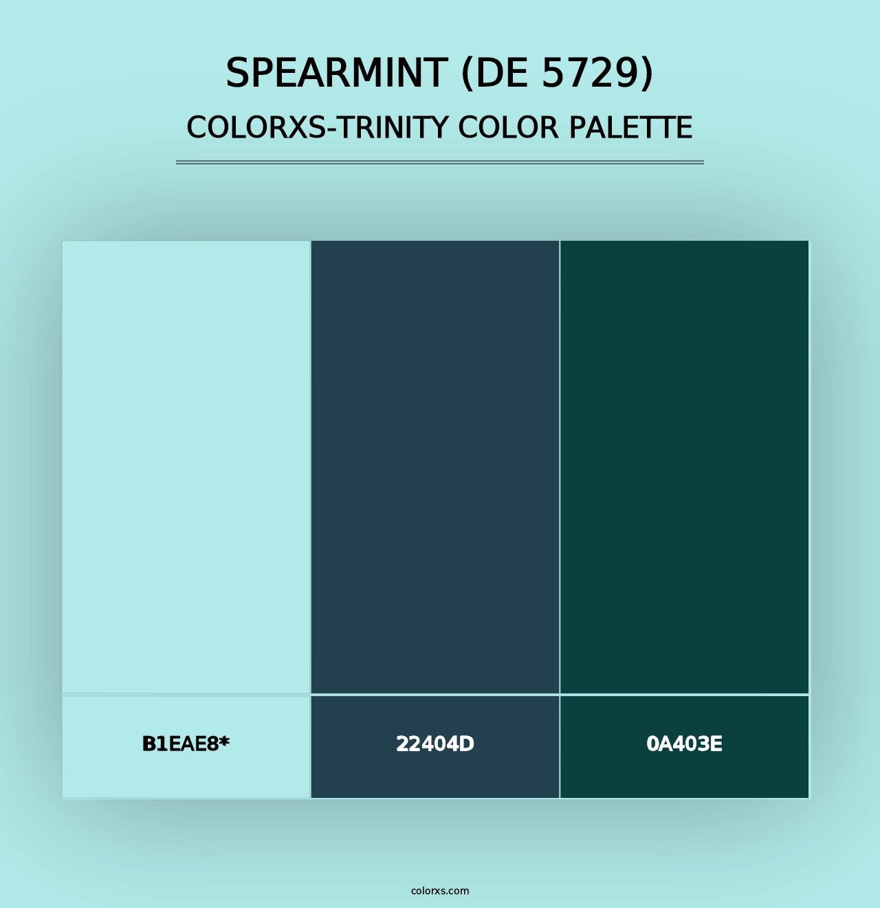 Spearmint (DE 5729) - Colorxs Trinity Palette