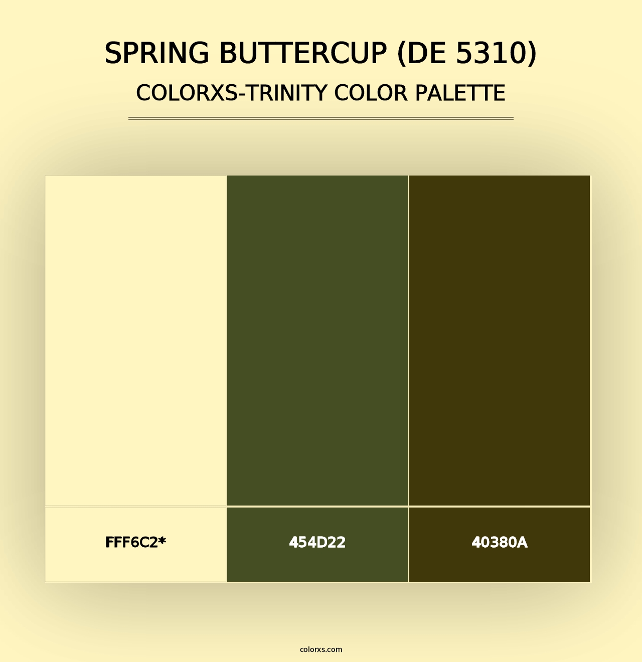 Spring Buttercup (DE 5310) - Colorxs Trinity Palette