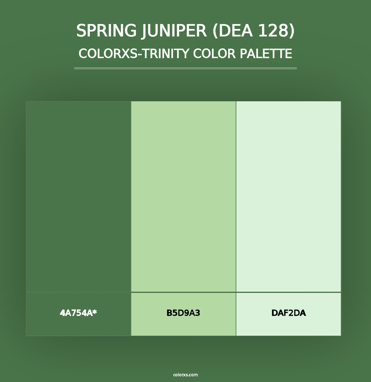 Spring Juniper (DEA 128) - Colorxs Trinity Palette