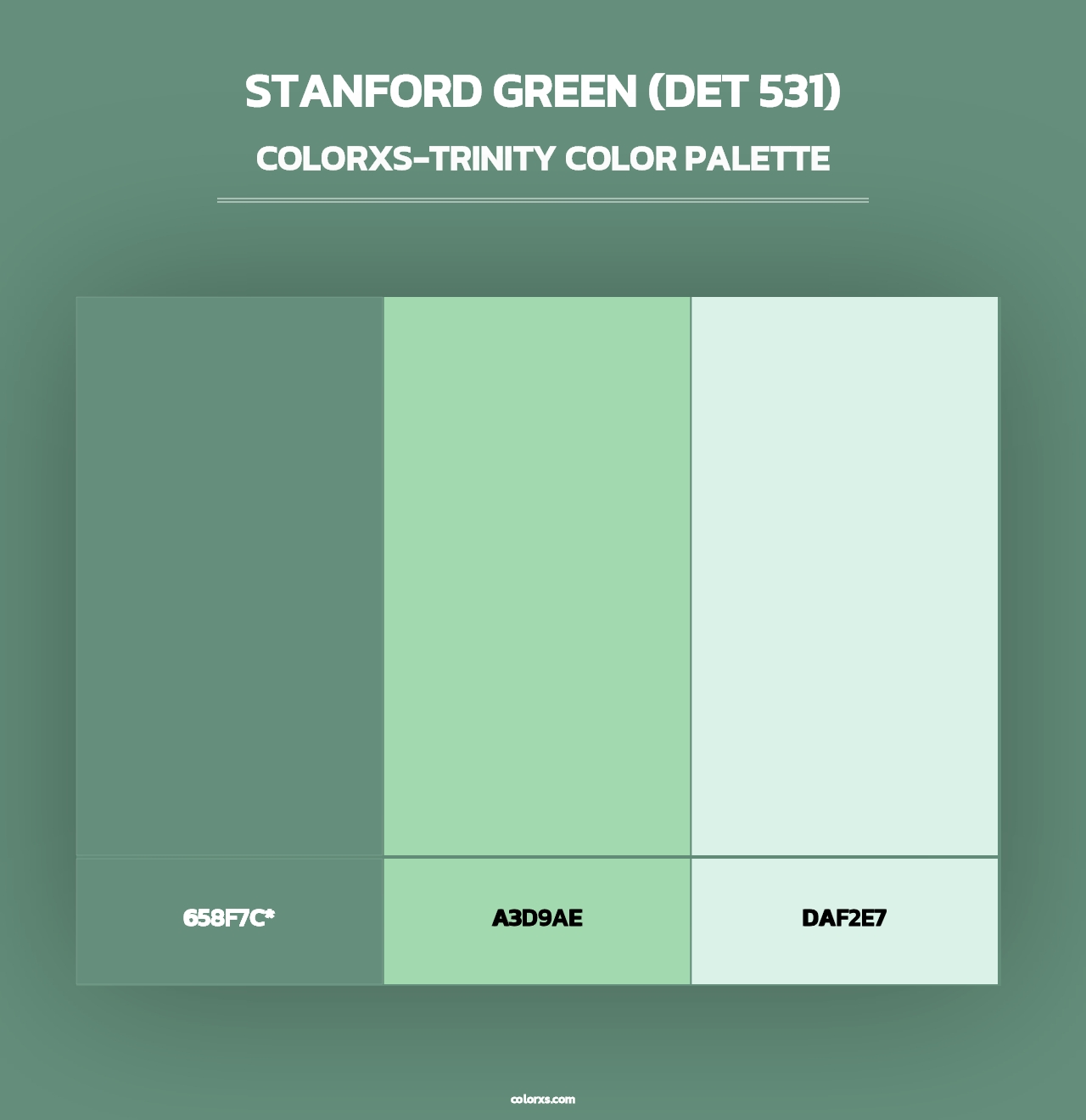 Stanford Green (DET 531) - Colorxs Trinity Palette