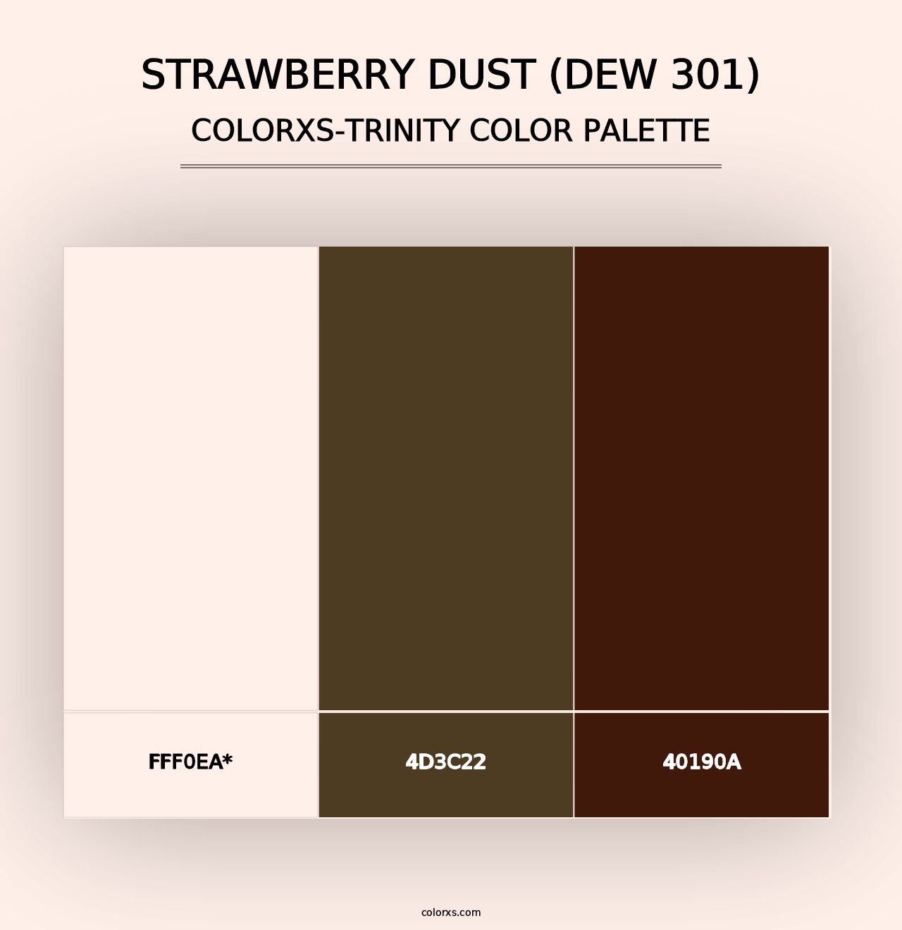 Strawberry Dust (DEW 301) - Colorxs Trinity Palette