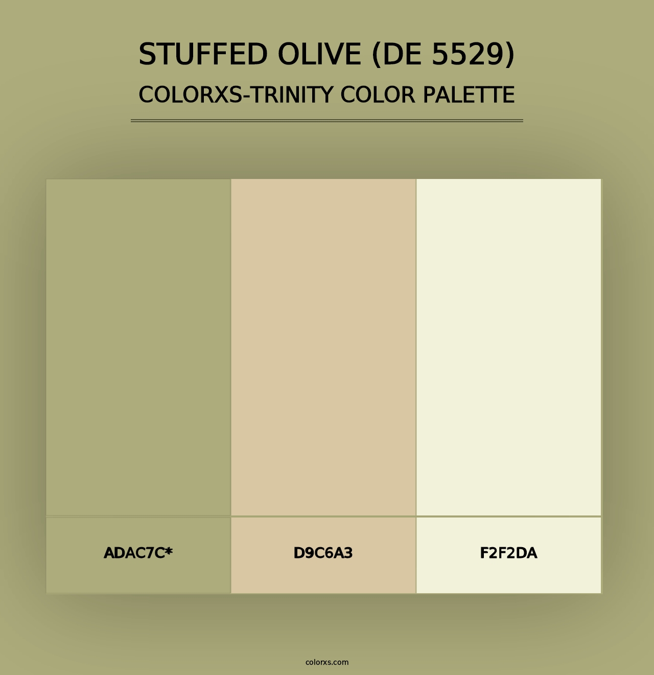 Stuffed Olive (DE 5529) - Colorxs Trinity Palette