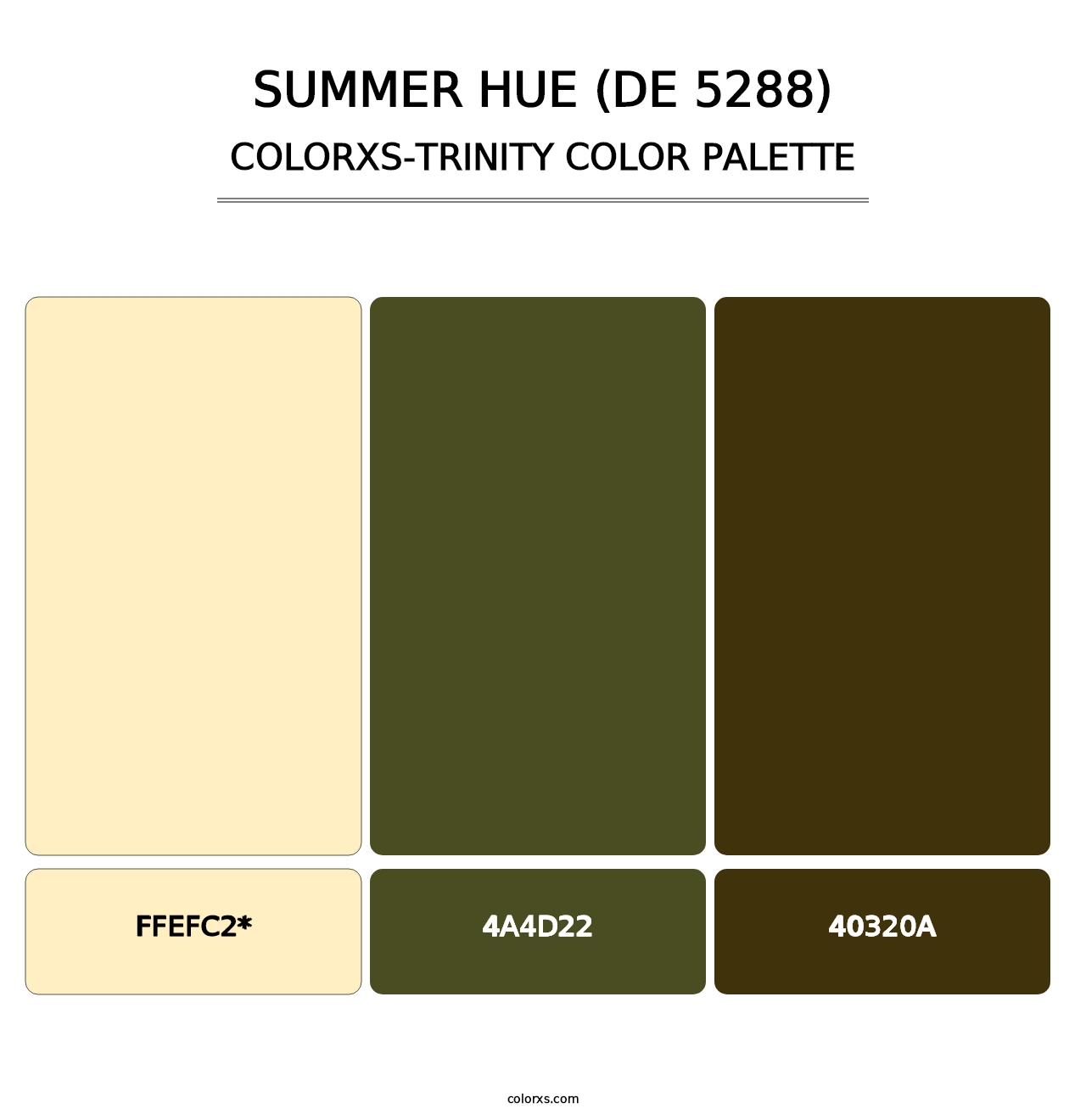 Summer Hue (DE 5288) - Colorxs Trinity Palette