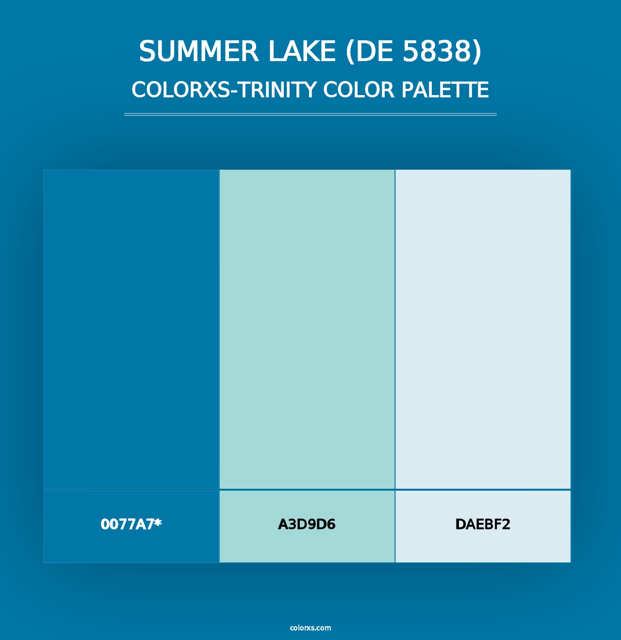 Summer Lake (DE 5838) - Colorxs Trinity Palette