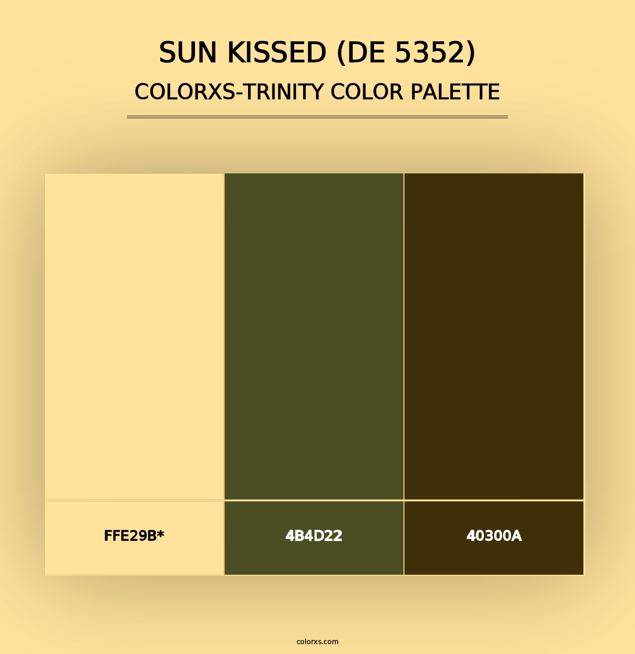 Sun Kissed (DE 5352) - Colorxs Trinity Palette