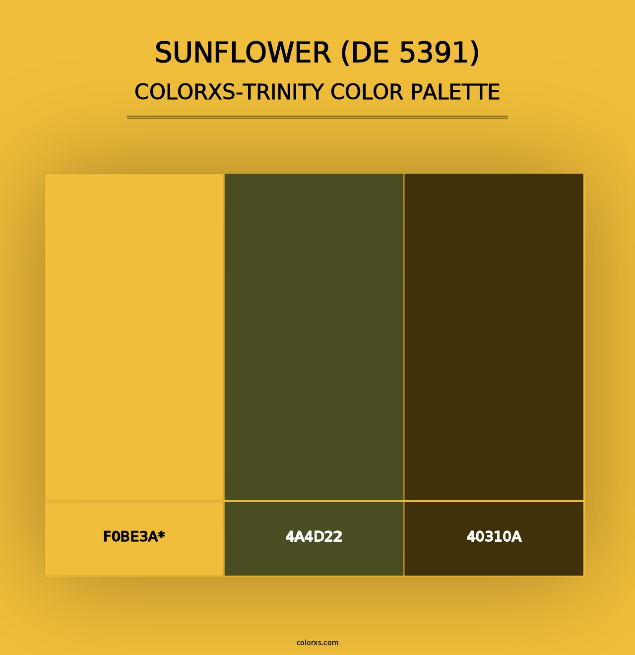 Sunflower (DE 5391) - Colorxs Trinity Palette