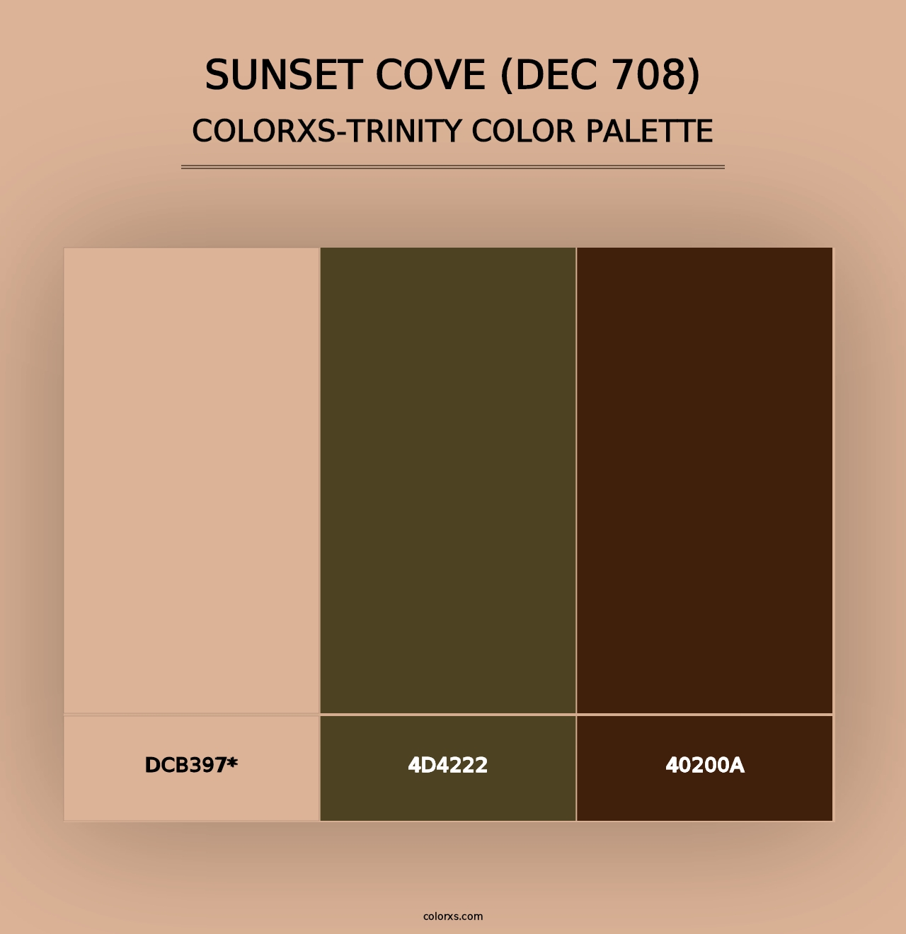 Sunset Cove (DEC 708) - Colorxs Trinity Palette