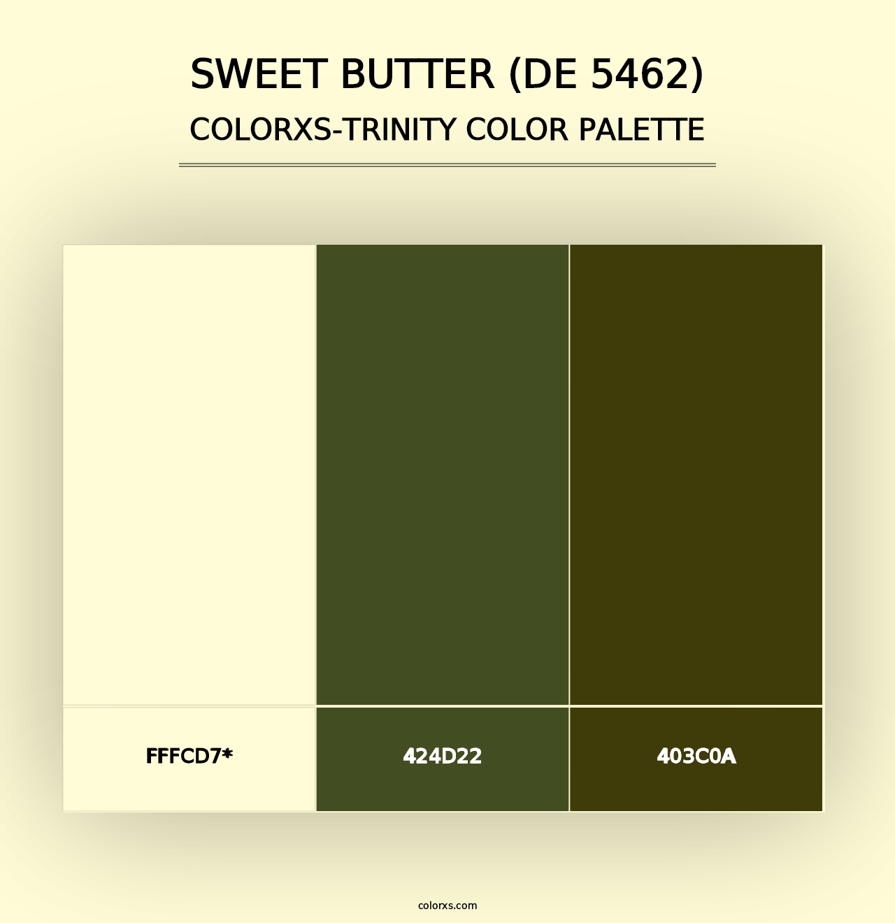 Sweet Butter (DE 5462) - Colorxs Trinity Palette