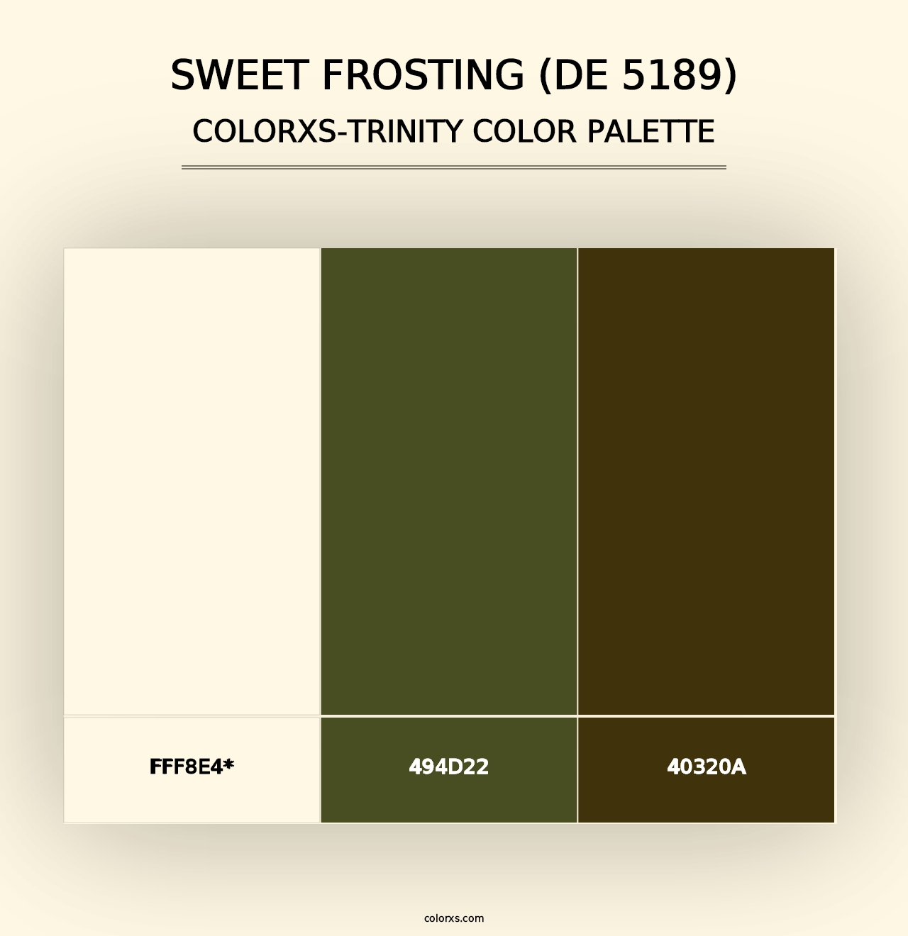 Sweet Frosting (DE 5189) - Colorxs Trinity Palette