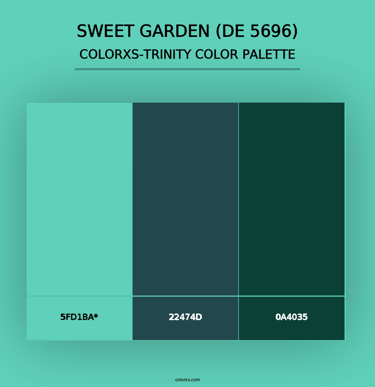 Sweet Garden (DE 5696) - Colorxs Trinity Palette