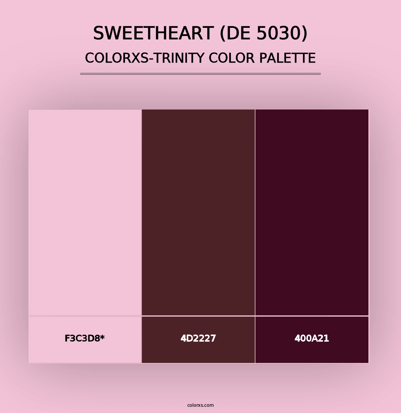 Sweetheart (DE 5030) - Colorxs Trinity Palette