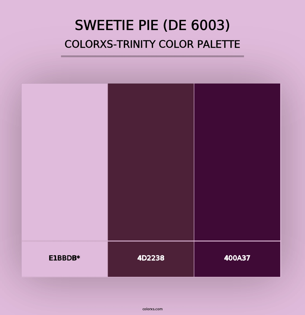 Sweetie Pie (DE 6003) - Colorxs Trinity Palette