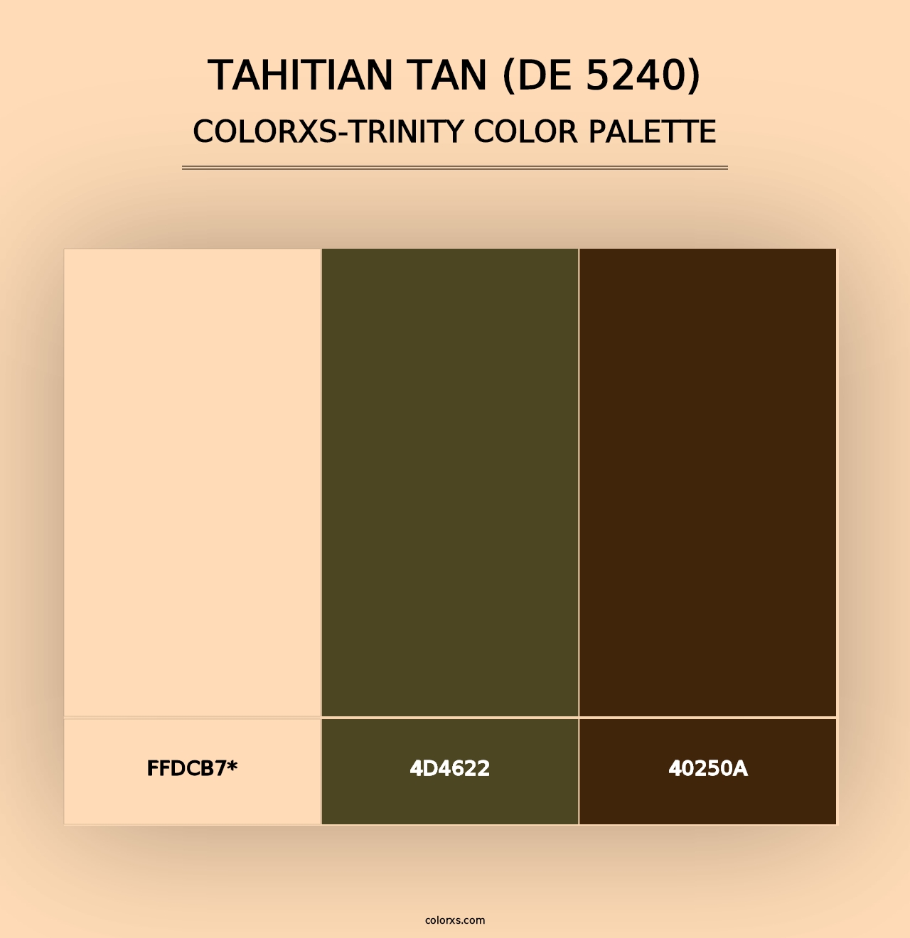 Tahitian Tan (DE 5240) - Colorxs Trinity Palette