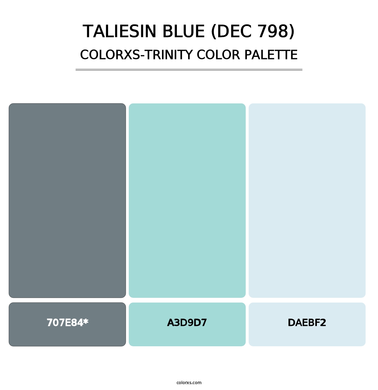 Taliesin Blue (DEC 798) - Colorxs Trinity Palette