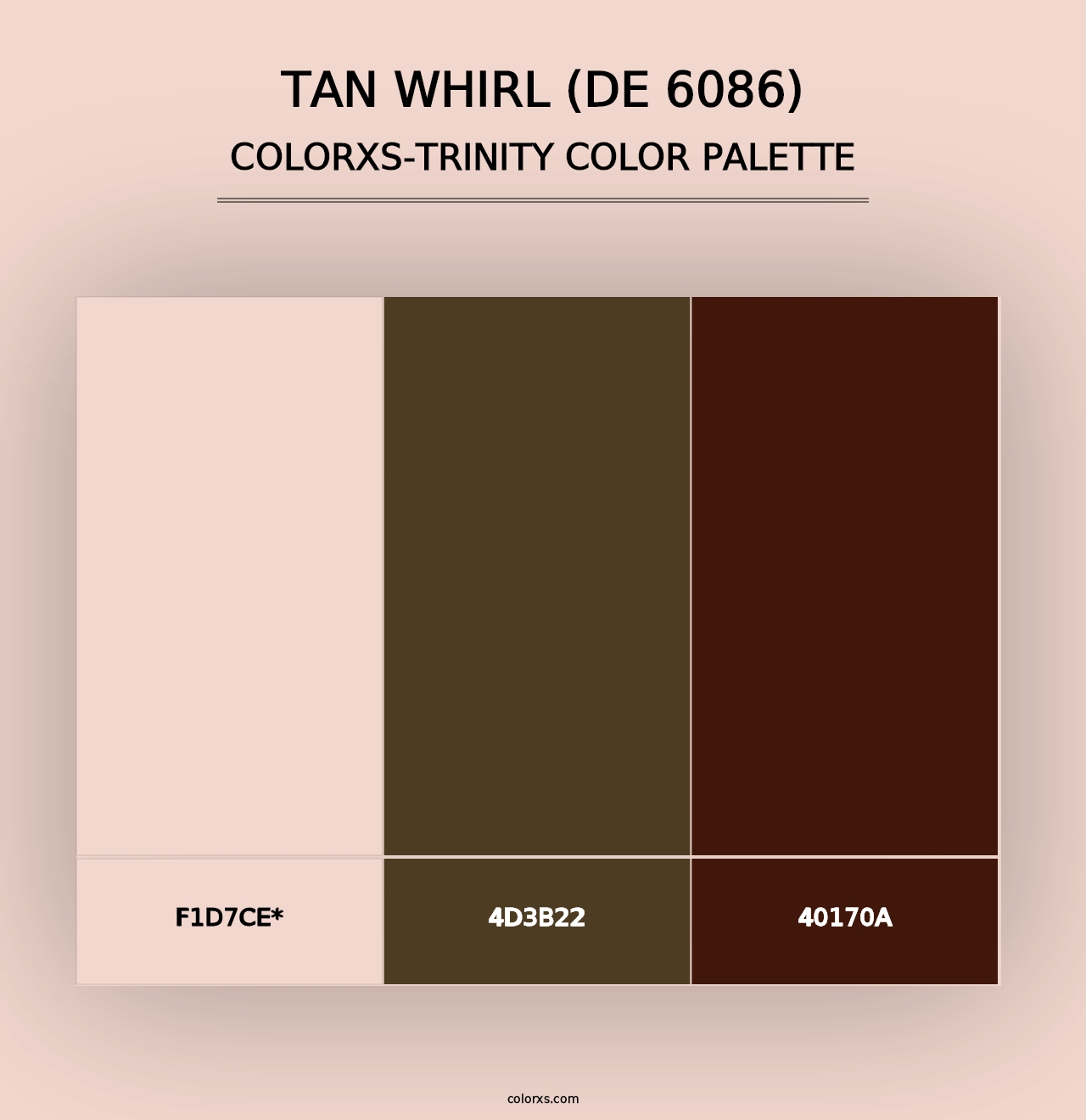 Tan Whirl (DE 6086) - Colorxs Trinity Palette