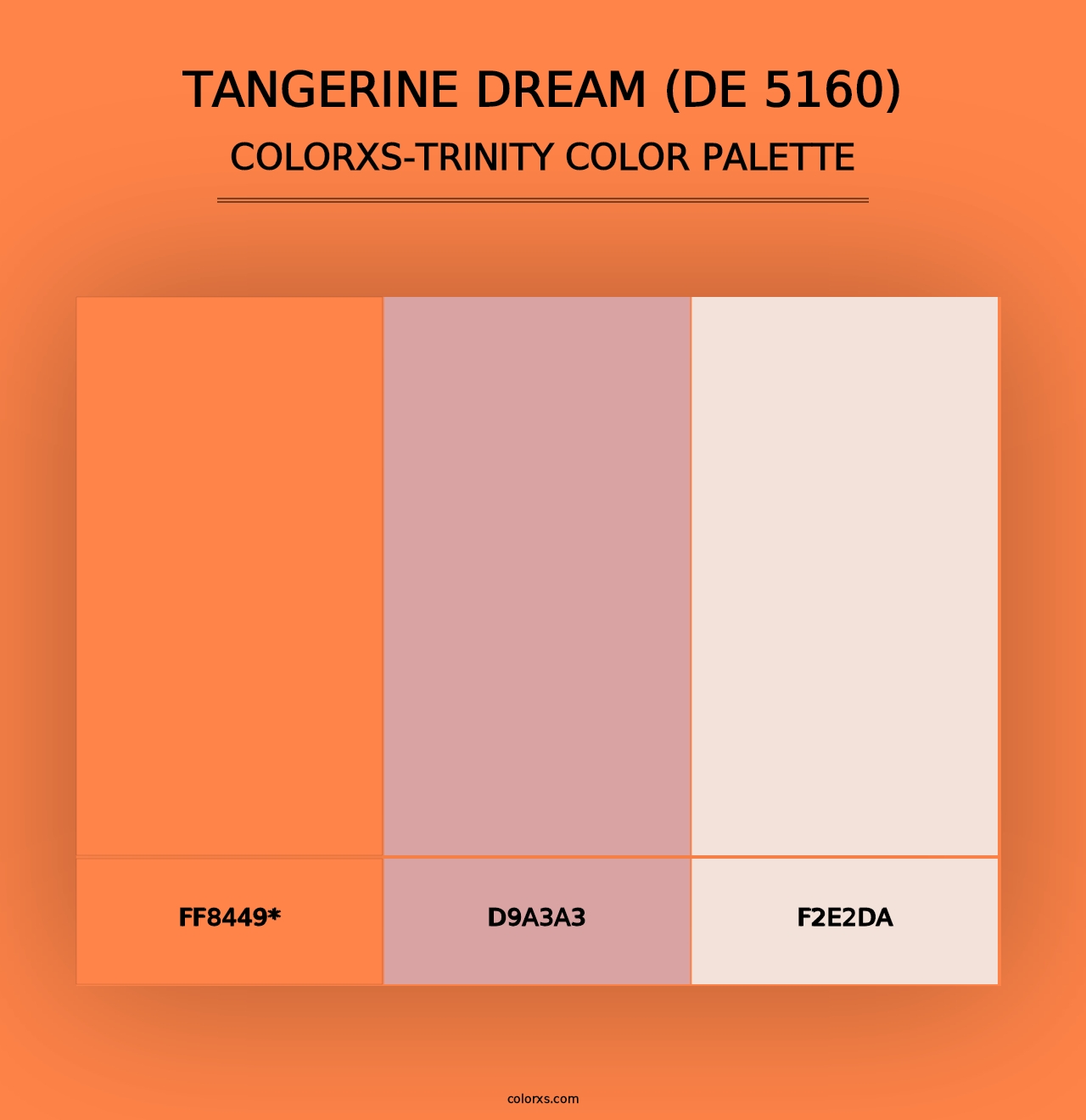 Tangerine Dream (DE 5160) - Colorxs Trinity Palette