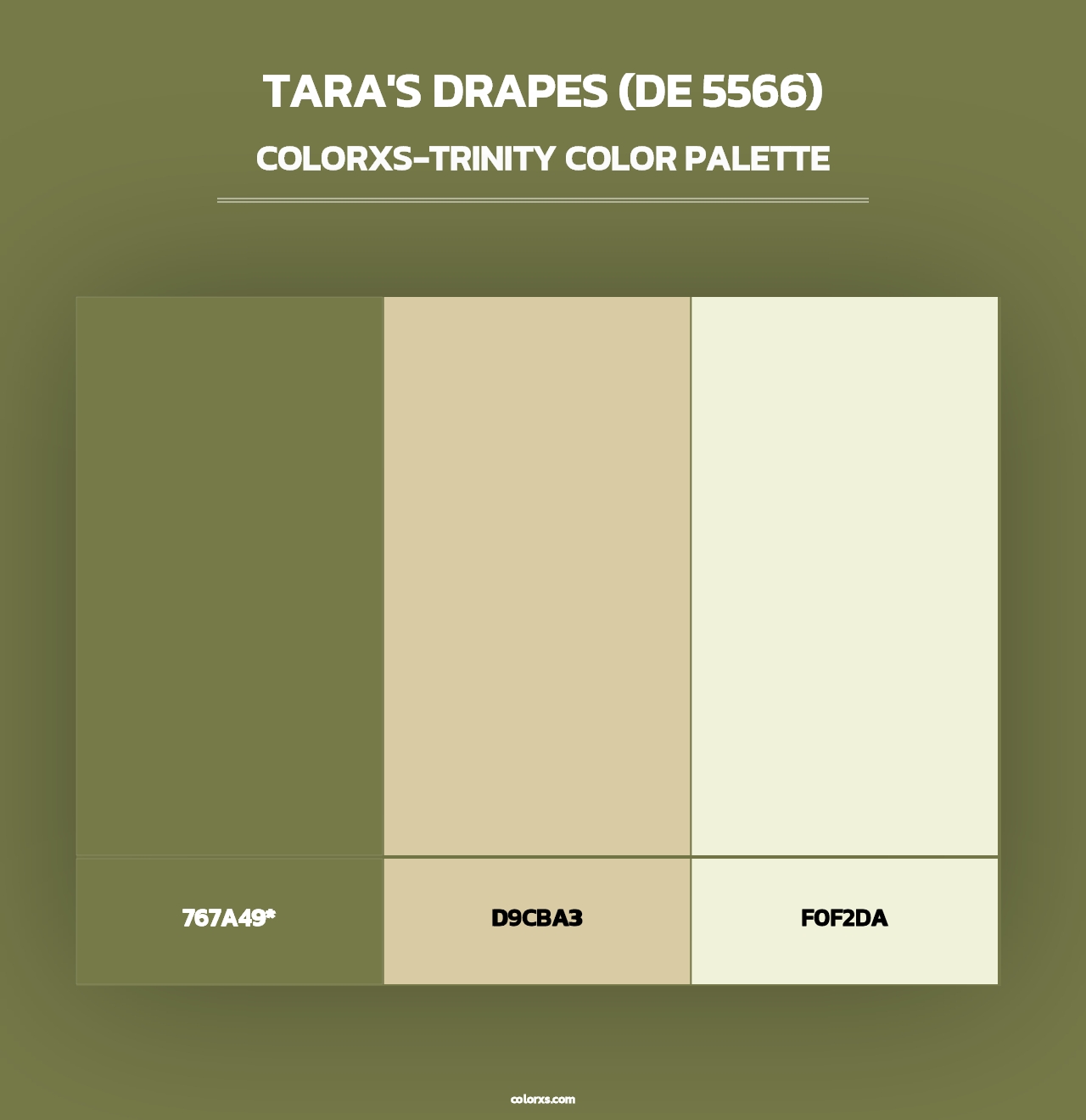 Tara's Drapes (DE 5566) - Colorxs Trinity Palette