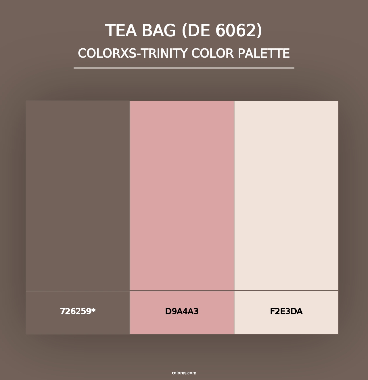 Tea Bag (DE 6062) - Colorxs Trinity Palette