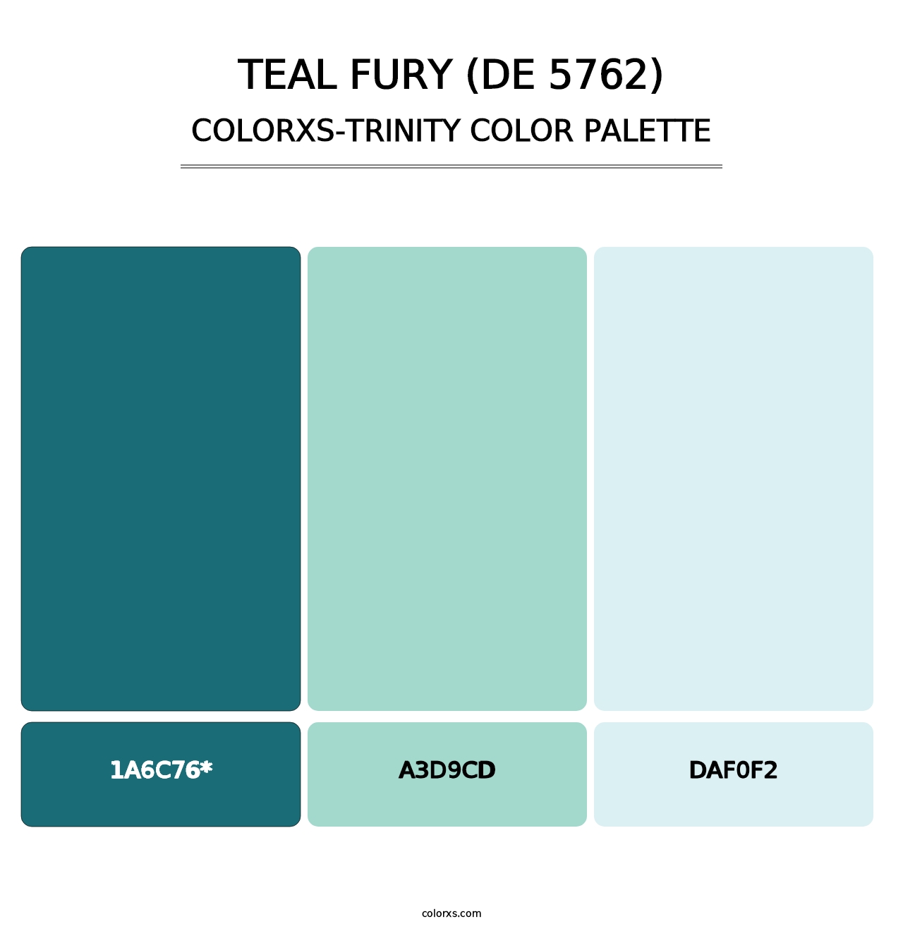 Teal Fury (DE 5762) - Colorxs Trinity Palette